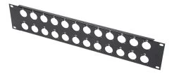 SWAMP 2U Rack Patch Panel - 19 Inch - 24 Channel