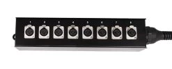 8 Channel Multicore Cable W/ SLIM STYLE Stage Box - 10m -Music Equipment Store KF SBL008 10m 2