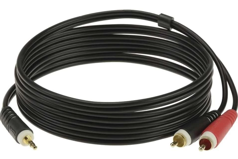 KLOTZ AY7 Lightweight Y-Cable Mini Jack 3.5mm To 2x RCA Plug - 2m 4 KLOTZ AY7 Lightweight Y-Cable Mini Jack 3.5mm To 2x RCA Plug - 2m - Image 2