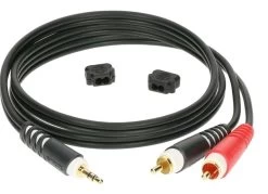 KLOTZ AY7 Lightweight Y-Cable Mini Jack 3.5mm To 2x RCA Plug - 2m 8 KLOTZ AY7 Lightweight Y-Cable Mini Jack 3.5mm To 2x RCA Plug - 2m -Music Equipment Store KLZ AY7 0200 2m 2