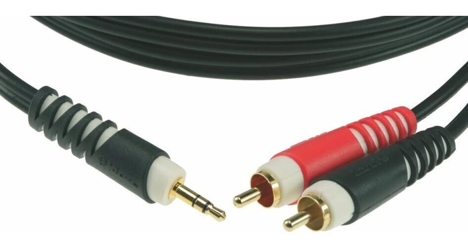 KLOTZ AY7 Lightweight Y-Cable Mini Jack 3.5mm To 2x RCA Plug - 2m 3 KLOTZ AY7 Lightweight Y-Cable Mini Jack 3.5mm To 2x RCA Plug - 2m
