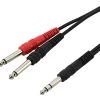 SWAMP Stereo 1/4" To Dual Mono 1/4" Cable - 1m 1 SWAMP Stereo 1/4" To Dual Mono 1/4" Cable - 1m -Music Equipment Store L 1 4 ST 2x1 4 MO 1m