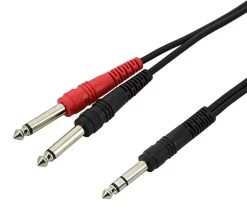 SWAMP Stereo 1/4" To Dual Mono 1/4" Cable - 1m