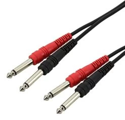 SWAMP 2x 1/4" To 2x 1/4" Jack - Dual Audio Cable - 30cm