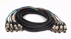 SWAMP Premium 8-way XLR Audio Snake Cable Loom - 60cm