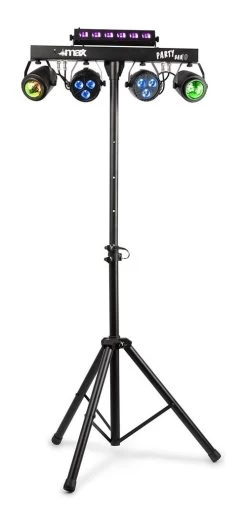 MAX PartyBar10 Lighting Package - 2x Jelly Moon 2x PAR And 1x UV/Strobe -Music Equipment Store MAX PARTYBAR10 2