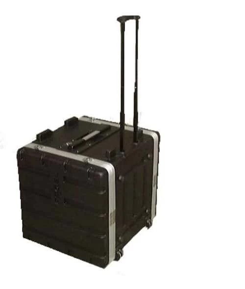 MBT ABS 9-Unit Rack Case With Wheels - Black 3 MBT ABS 9-Unit Rack Case With Wheels - Black