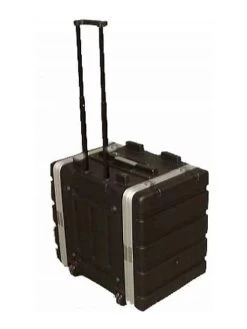 MBT ABS 7-Unit Rack Case With Wheels - Black