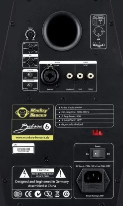 Pair Of Monkey Banana Baboon 6 Active Studio Monitor - Black 5 Pair Of Monkey Banana Baboon 6 Active Studio Monitor - Black -Music Equipment Store MKB Baboon6 Black 1