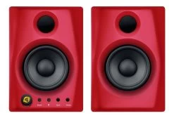 Pair Of Monkey Banana Gibbon Air Bluetooth Active 4" Studio Monitors - Red