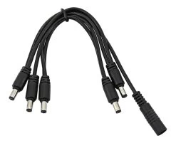MOEN Multiple Plug Daisy Chain Power Cable - Straight - With 2, 5 Or 8 Plugs - 5 Plugs - 15cm Spread