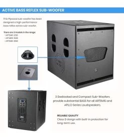 PowerWorks Powered PA System - 2x Subs + 2x FOH + 2x Monitors + 16CH Mixer -Music Equipment Store MP Full Band PA Pack B 1