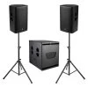PowerWorks Small Powered PA - 15" Subwoofer + 2x 12" FOH Speakers 2 PowerWorks Small Powered PA - 15" Subwoofer + 2x 12" FOH Speakers -Music Equipment Store MP MA 15SUB 2 PAJ 12