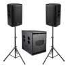 PowerWorks Medium Powered PA - 18" Subwoofer + 2x 15" FOH Speakers -Music Equipment Store MP MA 18SUB 2 PAJ 12
