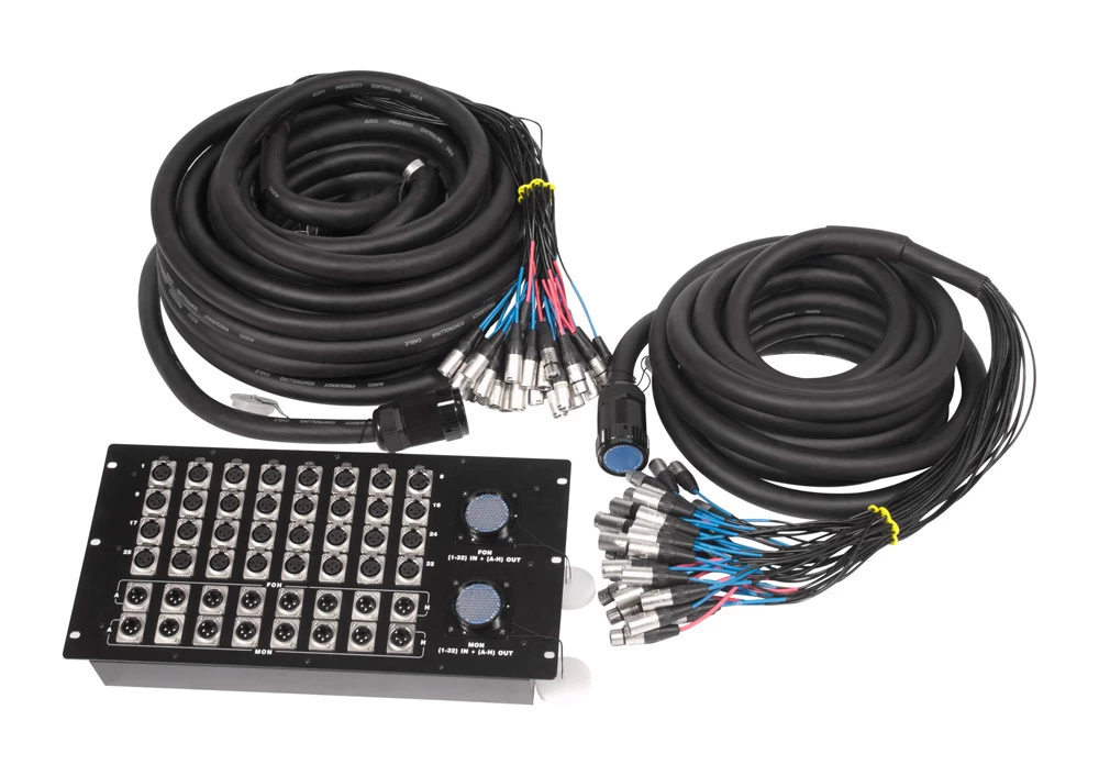 48 Channel - 32IN 16OUT - Multi-pin Stage Box W/ 30m Monitor Split - 30m 3 48 Channel - 32IN 16OUT - Multi-pin Stage Box W/ 30m Monitor Split - 30m