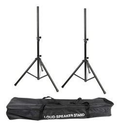 2x Speaker Stand DJ Pack - Speakers Stands And Carry Bag