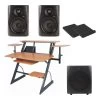 SWAMP Studio Workstation Package - 5" Studio Monitors - 10" Sub - Black