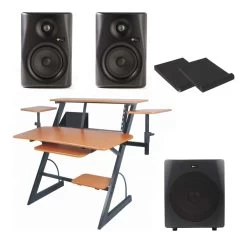 SWAMP Studio Workstation Package - 5" Studio Monitors - 10" Sub - Black