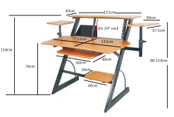 SWAMP Studio Workstation Package - 5" Studio Monitors - Red -Music Equipment Store MP WS 16P GB 5V3 RD