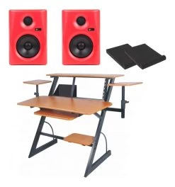 SWAMP Studio Workstation Package - 5" Studio Monitors - Red