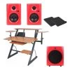 SWAMP Studio Workstation Package - 5" Studio Monitors - 10" Sub - Red -Music Equipment Store MP WS 16P GB 5V3 RD SUB