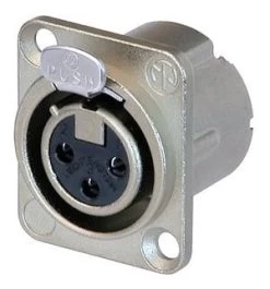 Neutrik NC3FD-LX Female XLR Panel Mount Connector