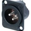 Neutrik NC3MD-LX-BAG Male XLR Panel Mount Connector 2 Neutrik NC3MD-LX-BAG Male XLR Panel Mount Connector -Music Equipment Store NC3MD LX BAG