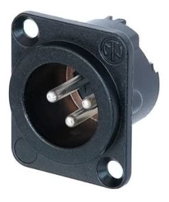Neutrik NC3MD-LX-BAG Male XLR Panel Mount Connector