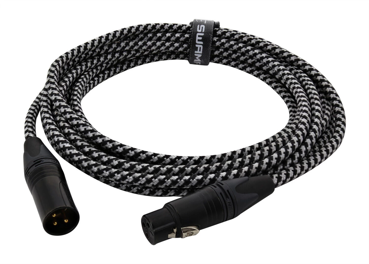SWAMP Pro-Line Balanced XLR Mic Cable Neutrik AG Braided - 3m 4 SWAMP Pro-Line Balanced XLR Mic Cable Neutrik AG Braided - 3m - Image 2