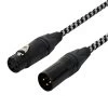 SWAMP Pro-Line Balanced XLR Mic Cable Neutrik AG Braided - 3m -Music Equipment Store NC3MXX B NC3FXX B PPL 3m