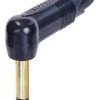 Neutrik NP2RX-B 1/4" Right Angle Jack Connector - Black And Gold -Music Equipment Store NP2RX B