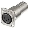 Neutrik NA3FDM XLR Pass-through Panel Mount Connector - Female To Male