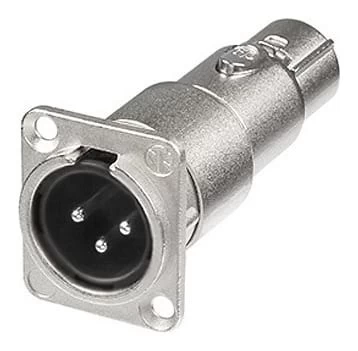 Neutrik NA3MDF XLR Pass-through Panel Mount Connector - Male To Female 3 Neutrik NA3MDF XLR Pass-through Panel Mount Connector - Male To Female