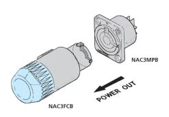 Neutrik NAC3FCB PowerCON® "Power OUT" Power Connector -Music Equipment Store NU NAC3FCB 2