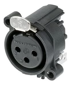Neutrik NC3FAH1 XLR Female Panel Socket - D-Cup - Locking Tab 3 Neutrik NC3FAH1 XLR Female Panel Socket - D-Cup - Locking Tab