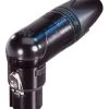 Neutrik NC3FRX-B XLR(f) Right Angle Audio Connector - Black And Gold