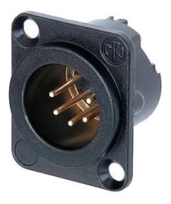 Neutrik NC5MD-LX 5 Pin XLR(m) Socket Connector - D-size - Black