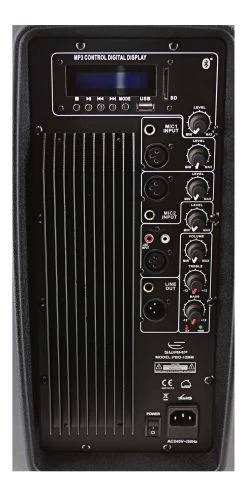 SWAMP 12" Powered PA Speaker - Bi-amped - 150W + 30W RMS -Music Equipment Store PBO 12BM 2