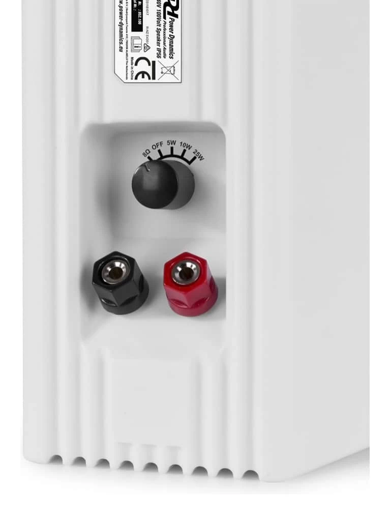 Power Dynamics BC40V 4" Indoor Outdoor IP56 Speaker Pair - White 7 Power Dynamics BC40V 4" Indoor Outdoor IP56 Speaker Pair - White - Image 5