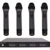 PASGAO PAW-4000 4 Channel Wireless Microphone System - 4 Handheld Mics -Music Equipment Store PG PAW 4000 PAH