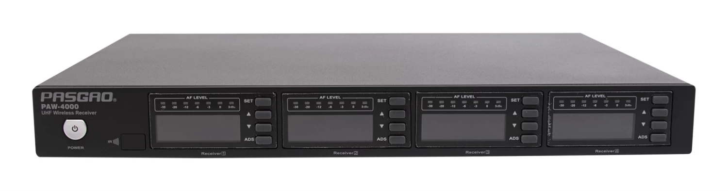 PASGAO PAW-4000 4 Channel Wireless Microphone System - 2 Bodypack, 2 Handheld 4 PASGAO PAW-4000 4 Channel Wireless Microphone System - 2 Bodypack, 2 Handheld - Image 2