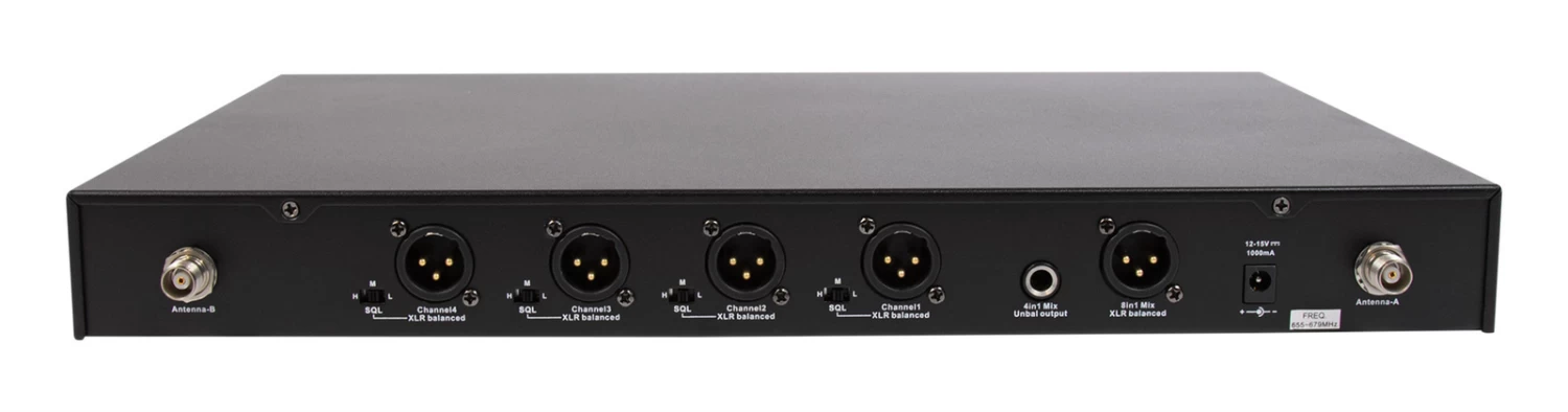 PASGAO PAW-4000 4 Channel Wireless Microphone System - 2 Bodypack, 2 Handheld 5 PASGAO PAW-4000 4 Channel Wireless Microphone System - 2 Bodypack, 2 Handheld - Image 3