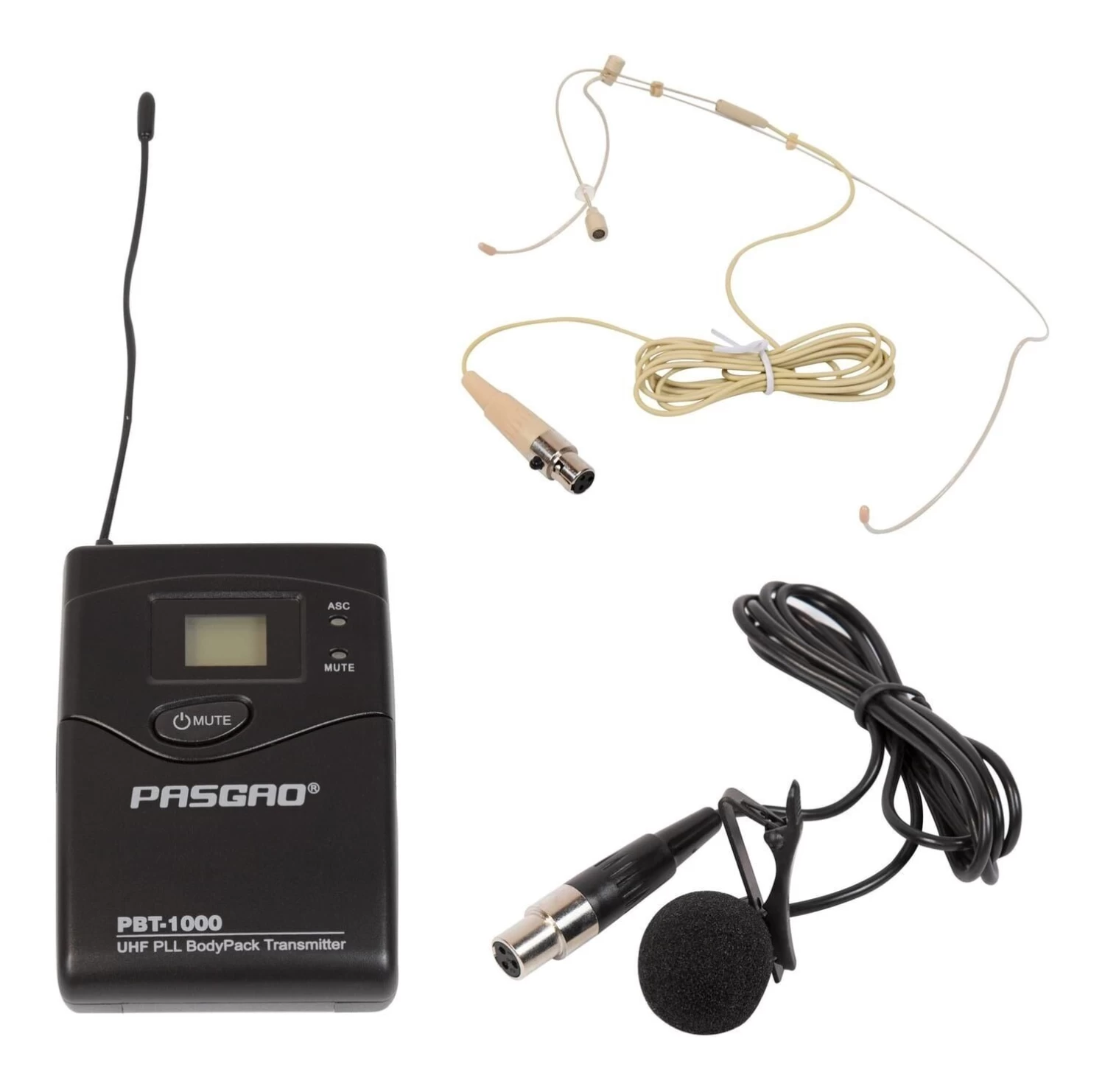 PASGAO Wireless Microphone Transmitter Bodypack For PAW-842 - Lapel Only