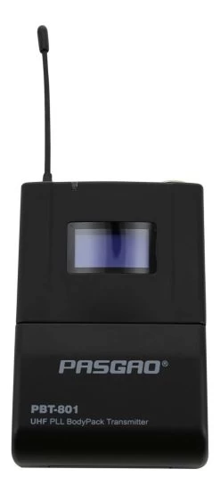 PASGAO PBT-801 Body Pack Transmitter With PL-10 Lapel Mic