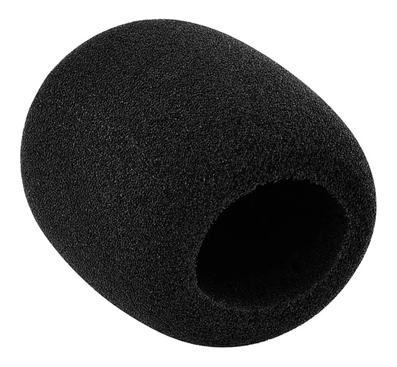 On Stage Black Foam Microphone Windscreen 4 On Stage Black Foam Microphone Windscreen - Image 2