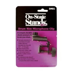 On Stage Low Profile Drum Rim Microphone Mount Clamp 5 On Stage Low Profile Drum Rim Microphone Mount Clamp -Music Equipment Store PRM OS DM01 1
