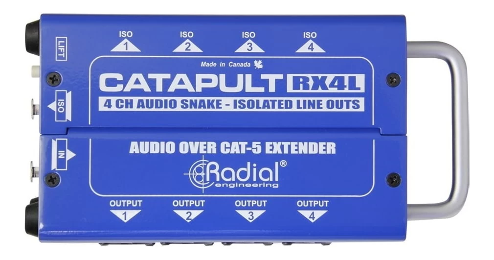 Radial Catapult RX4L 4-Channel Cat5 Audio Snake - Isolated Line Outs 3 Radial Catapult RX4L 4-Channel Cat5 Audio Snake - Isolated Line Outs