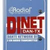 Radial DiNet DAN-TX Dante Network DI Two Channel Audio Transmitter -Music Equipment Store RA DINET DAN TX