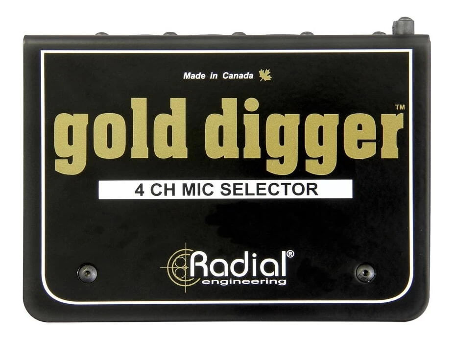 Radial Gold Digger 4 Channel Studio Microphone Selector Switcher 4 Radial Gold Digger 4 Channel Studio Microphone Selector Switcher - Image 2