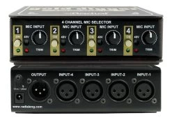 Radial Gold Digger 4 Channel Studio Microphone Selector Switcher 11 Radial Gold Digger 4 Channel Studio Microphone Selector Switcher -Music Equipment Store RA GOLDDIGGER 4
